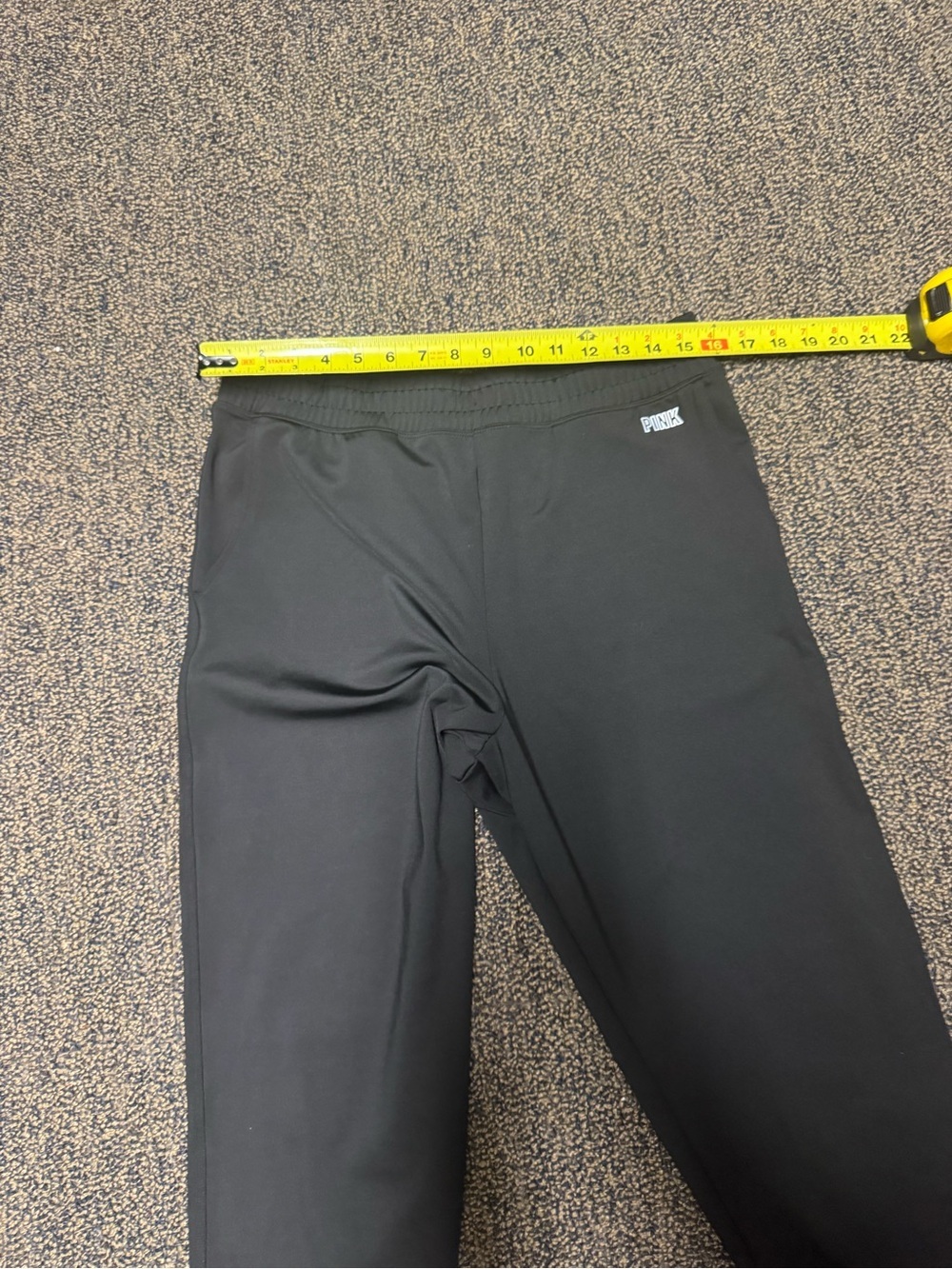 Active USA PINK Active Black Athletic Joggers - Picture 6 of 7